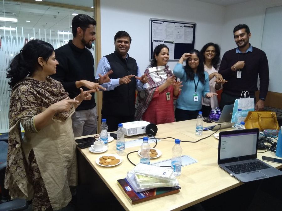 An Interactive Session with Accenture Employees through Indian Sign Language