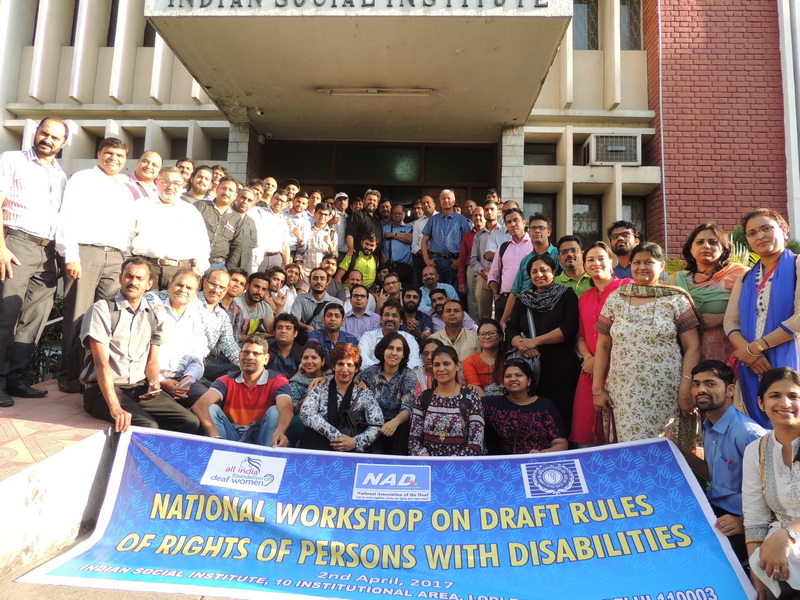 NATIONAL WORKSHOP ON DRAFT RULES OF RIGHTS OF PERSONS WITH DISABILITIES